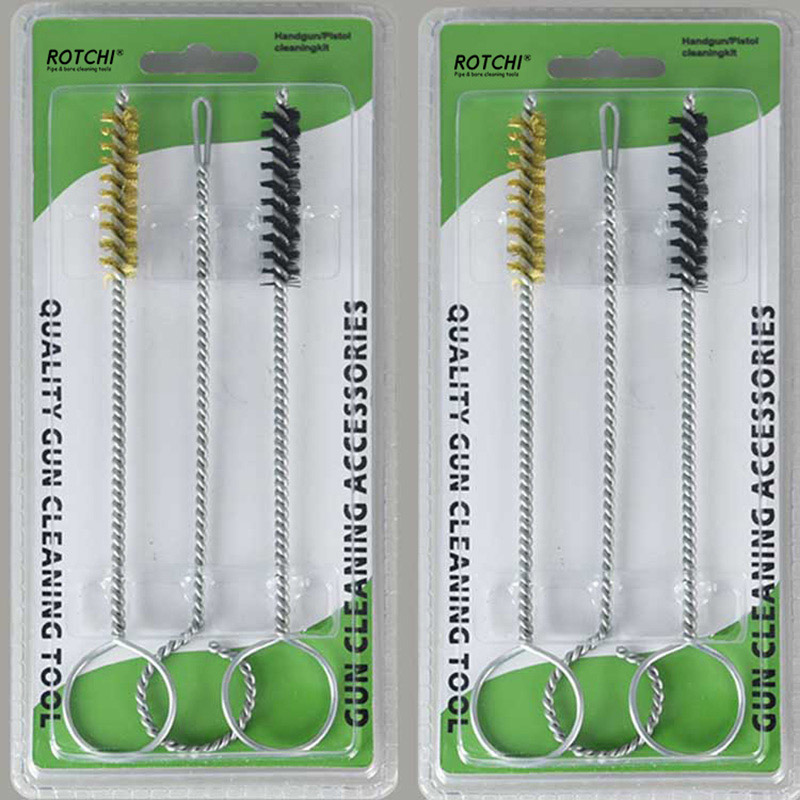 Блистерная упаковка комплекта для чистки пистолета диаметром 9 мм