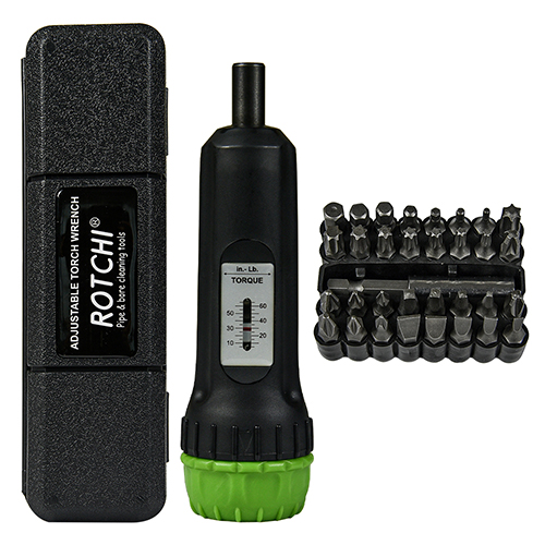 Регулируемая динамометрическая отвертка, привод 1/4 дюйма, дюймы/фунты, прецизионный измерительный хвостовик, 10–50 дюймов/фунтов